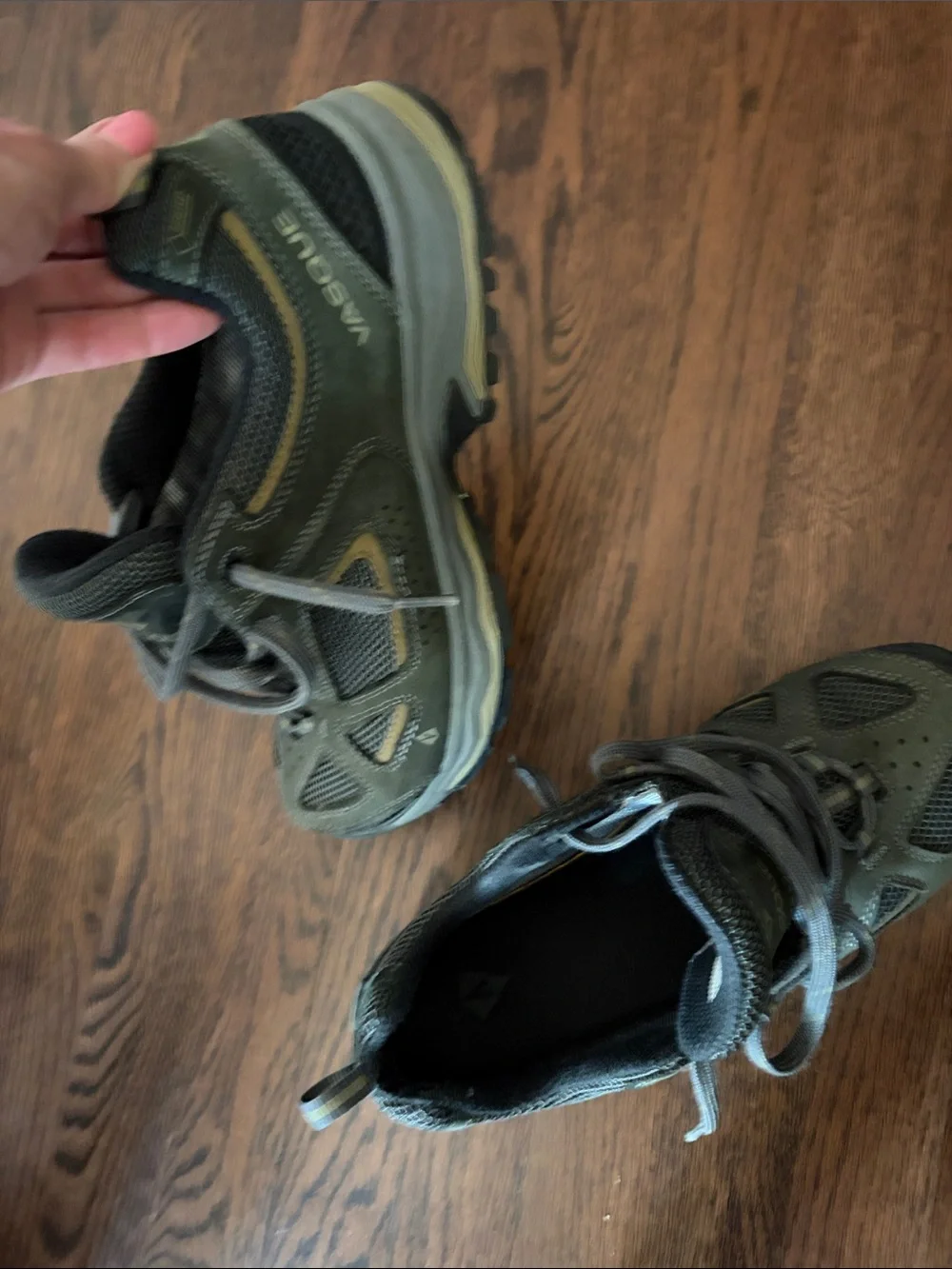 Vasque Olive Green and Gray Men's Athletic Shoes